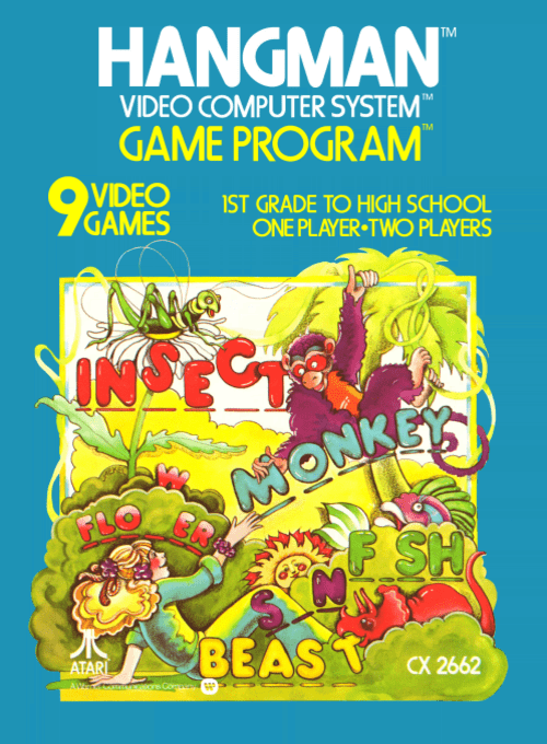 Spelling box art for Atari 2600